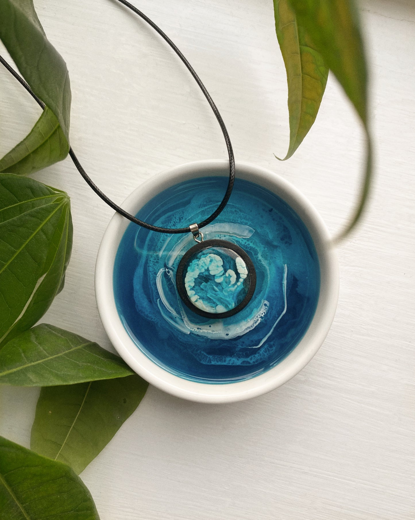 Abstract Ocean Pendant