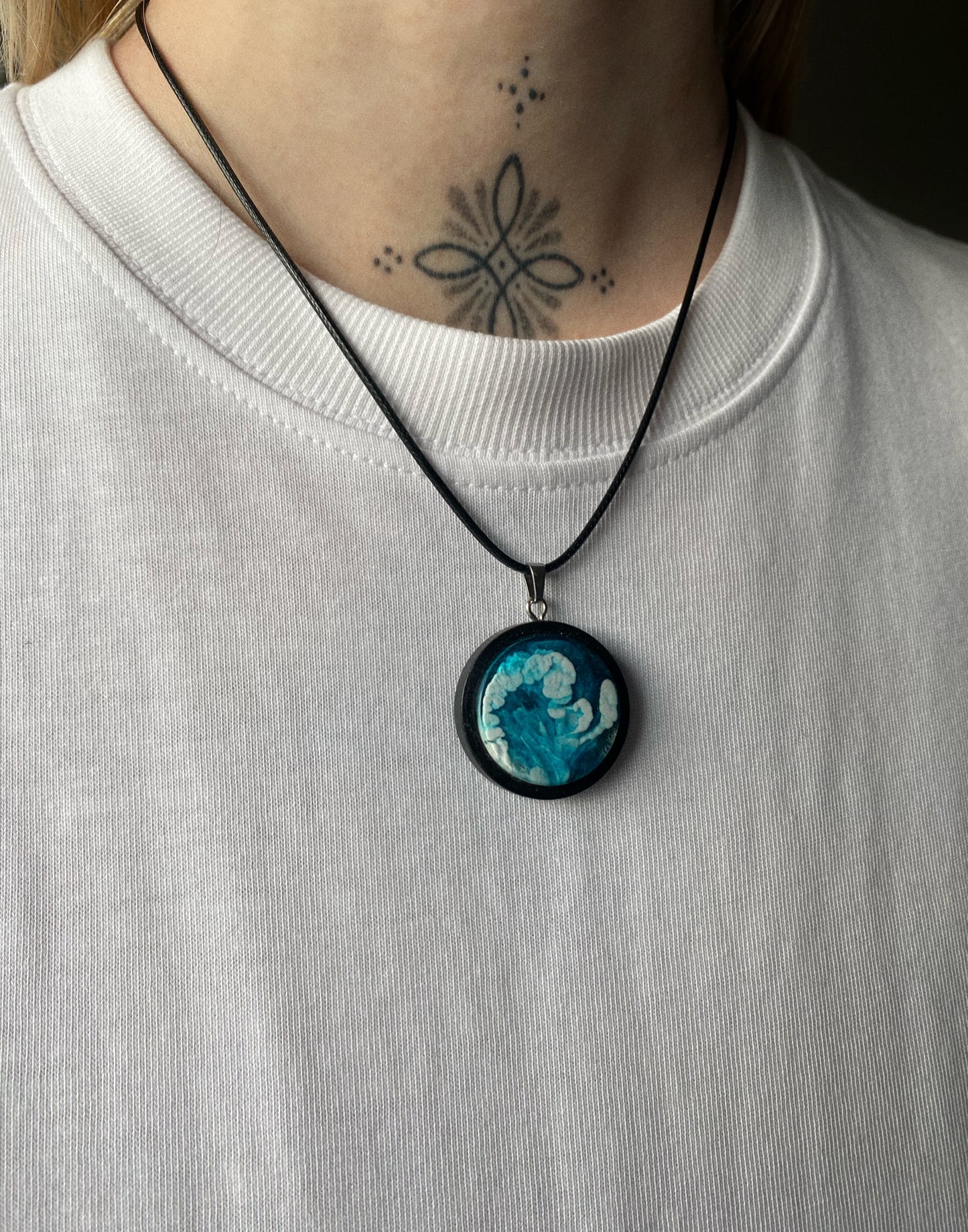 Abstract Ocean Pendant