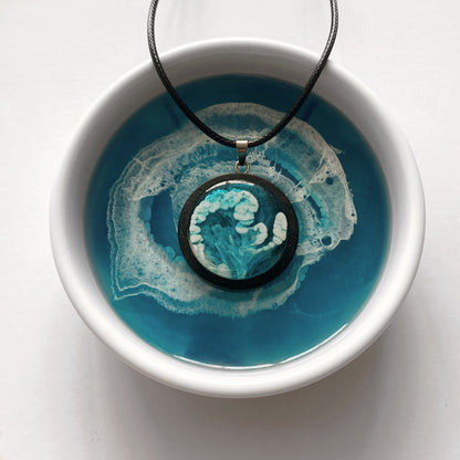 Abstract Ocean Pendant