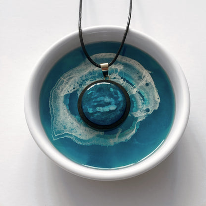 Abstract Ocean Pendant