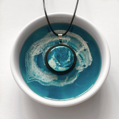 Abstract Ocean Pendant