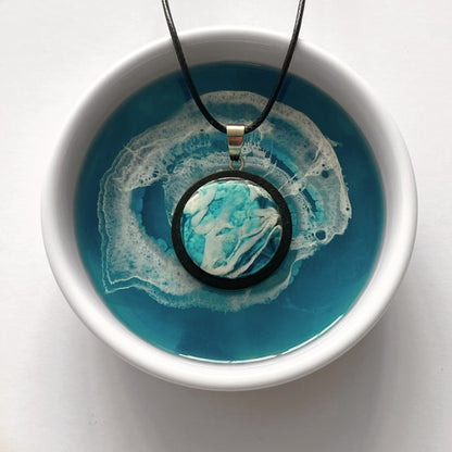 Abstract Ocean Pendant