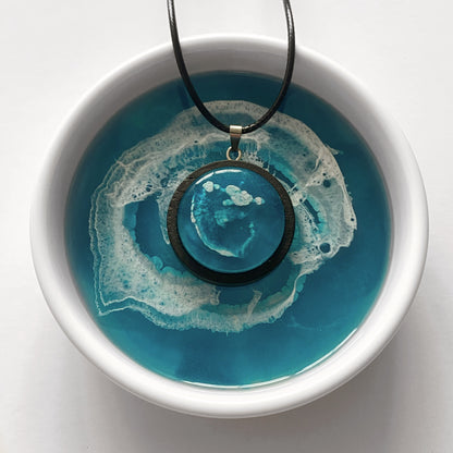 Abstract Ocean Pendant