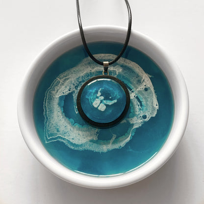 Abstract Ocean Pendant